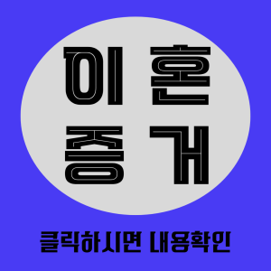 이혼증거
